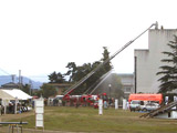 中高層建物救出・消火訓練の様子