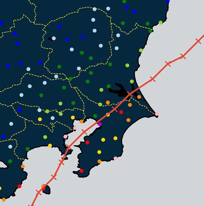 千葉県経路図