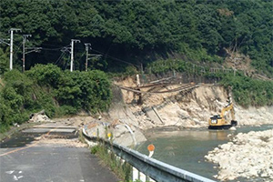 鉄道の被害（広島県東広島市ＪＲ山陽線）