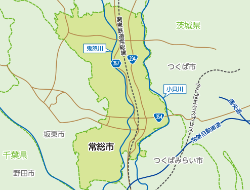 常総市地図