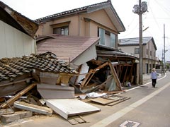 西本町地内〔写真提供：柏崎市〕