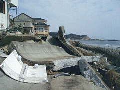 磐城海岸永崎地区海岸 いわき市永崎地内 [写真提供：福島県]