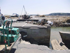 相馬亘理線（山元町中浜地内）