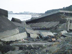 長浜海岸（石巻市渡波地区）