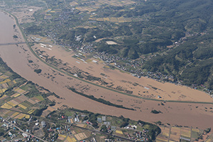 阿武隈川(伊達)地区（2019年10月13日撮影）