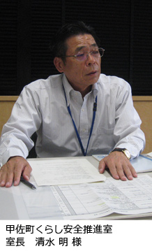 甲佐町くらし安全推進室　室長　清水明　様