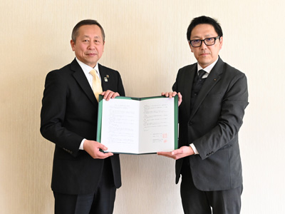 宮城県 角田市との締結式