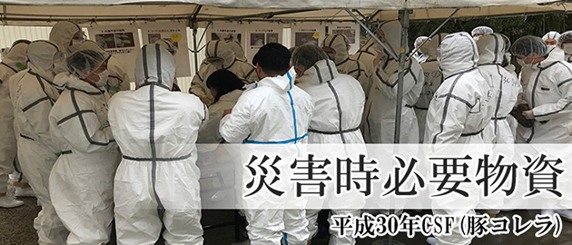 平成30年9月豚コレラ 要請物資内容